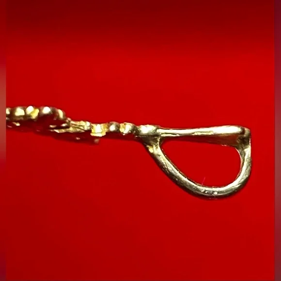 Snowflake Necklace Pendant Yellow 14K Karat Gold Small 1” Charm Estate - Picture 5 of 7